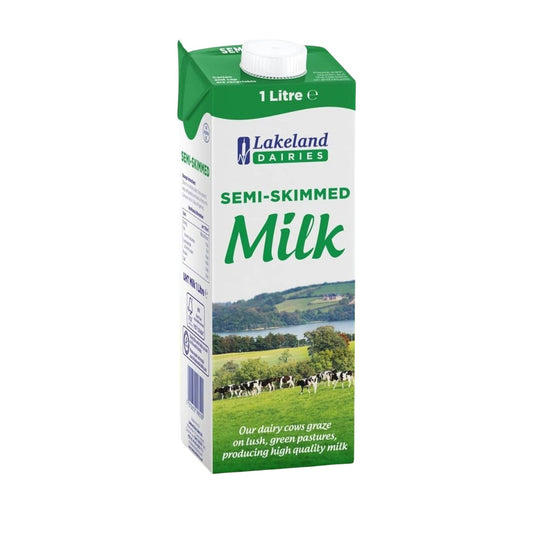 Lakeland Dairies UHT Semi Skimmed Milk 1.5 % 1 L Pack of 12